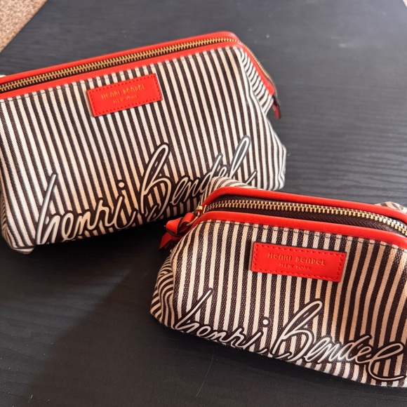 Henri Bendel Striped Canvas Dopp Kit Set - Picture 4 of 9